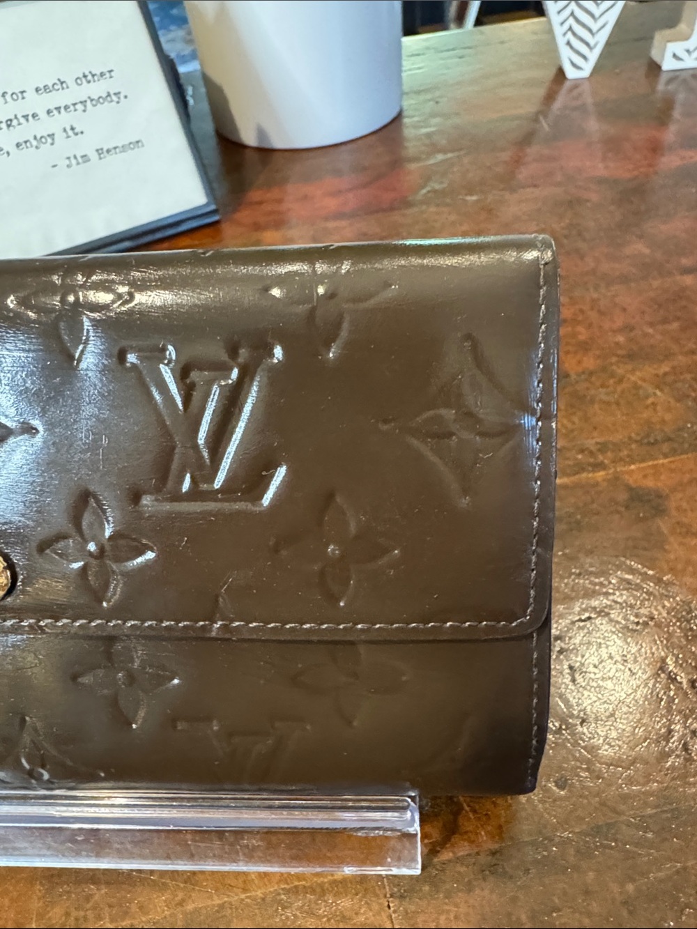 Louis Vuitton Brown Vernis Patent Leather Continental Wallet - Picture 4 of 12
